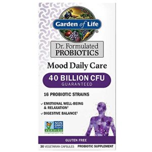 garden of life mood daily care probiotics, 30 vegetarian capsules