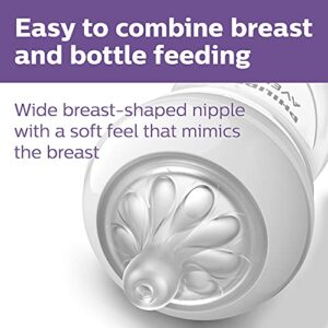 Philips Avent Natural Baby Bottle with Natural Response Nipple, Purple Baby Gift Set, SCD837/01