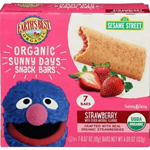 Earth's Best Organic Sunny Days Snack Bars, Strawberry, 8 Count