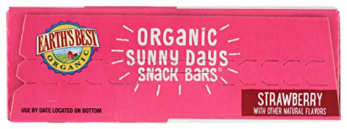 Earth's Best Organic Sunny Days Snack Bars, Strawberry, 8 Count