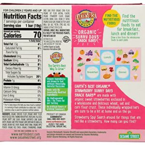 Earth's Best Organic Sunny Days Snack Bars, Strawberry, 8 Count