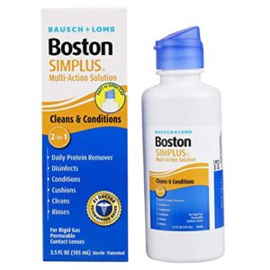 contact lens solution by boston simplus, for gas permeable contact lenses, 3.5 fl oz
