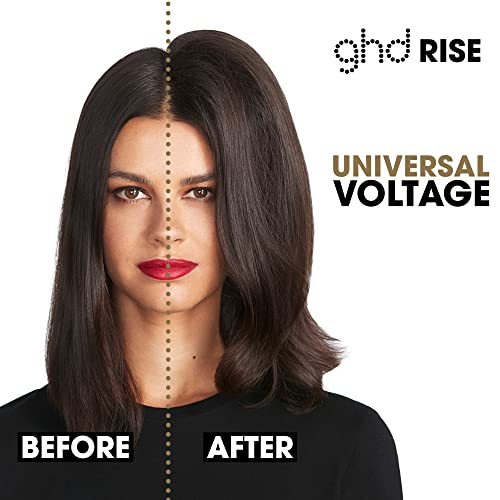 ghd Rise Hot Air Hair Brush | Professional Volumizing Hair Brush Blow Dryer, Hot Curling Brush to Dry Hair for Maximum Lift with Safer-for-Hair Styler Optimum Temperature | Black