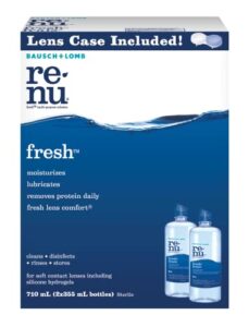 bausch & lomb renu multiplus solution, 355ml pack of 2