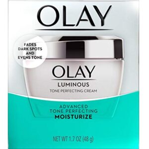 OLAY LUMINOUS TONE PERFECTING CREAM FACE MOISTURIZER 1.7 oz (Pack of 2)