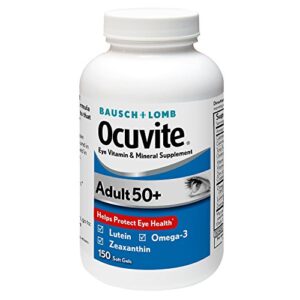 bausch + lomb ocuvite supplement, adult 50+ (150 ct.) pack of 3 uck@oo