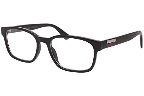 Gucci Gucci-Logo GG0749O 004 Eyeglasses Men's Black Full Rim Optical Frame 55mm