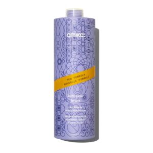 amika bust your brass cool blonde repair conditioner, 1000ml