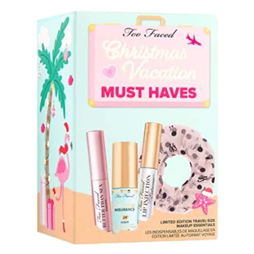 Too Faced Limited Edition Christmas Vacation Must Haves - Travel Sized Makeup Essentials