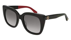 gucci 0163 s- 003 black/grey sunglasses