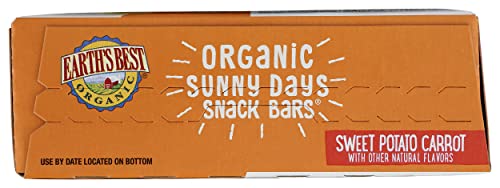 EARTHS BEST Organic Swt Pto Crrt Snny Day Bars, 0.67 Ounce (Pack of 7)