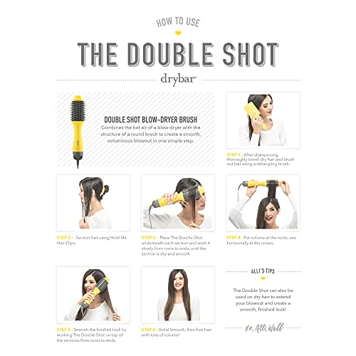 Drybar Double Shot Oval Blow Dryer Brush | Style, Dry, Brush in One Step (2.44 in)