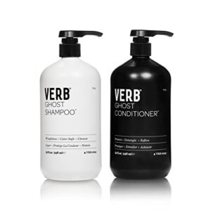 verb ghost shampoo & conditioner set – protect + detangle + soften, 946ml (32oz)