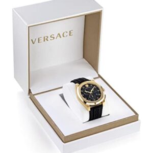 Versace Mens Black 43 mm Geo Watch VEZ800221