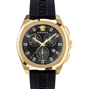 Versace Mens Black 43 mm Geo Watch VEZ800221