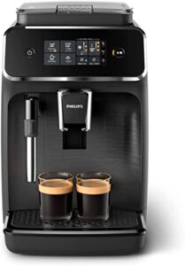 philips 1200-series fully automatic espresso machine w/milk frother (ep1220/04)