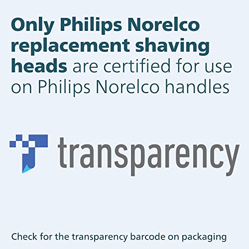 Philips Norelco Replacement Head for Series 6000 Shavers, Black, 1 Count