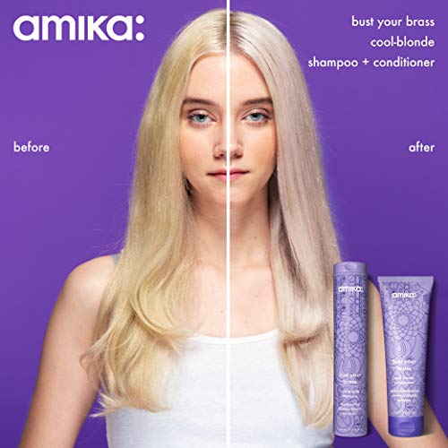 amika Bust Your Brass Cool Blonde Conditioner, 8.45 Fl oz