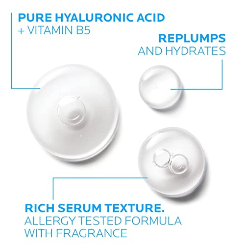 La Roche-Posay Hyalu B5 Pure Hyaluronic Acid Serum for Face, with Vitamin B5, Anti-Aging Serum for Fine Lines and Wrinkles, Hydrating Serum to Plump and Repair Dry Skin, Safe on Sensitive Skin