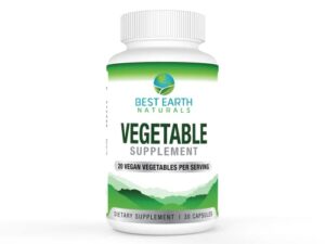 best earth naturals vegetable supplement – 20 vegan vegetables per serving with whole food superfoods, vitamins & minerals – 30 day supply