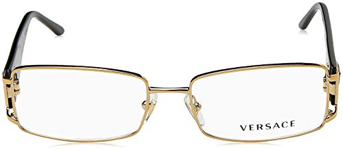 Versace VE 1163M 1252 Pale Gold Metal Rectangle Eyeglasses 52mm