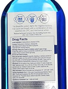 Philips Sonicare BreathRx Antibacterial Mouth Rinse, Blue, Clean Mint, 16 Fl Oz