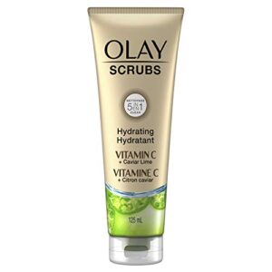 olay olay hydrating face scrub with vitamin c and caviar lime essence, 4.2 fl oz, 4.2 fl oz
