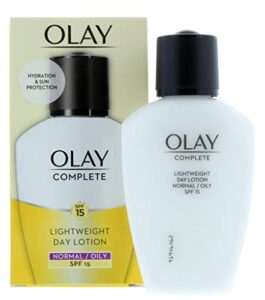 olay complete care spf 15 day fluid normal/oily for women, 3.4 ounce
