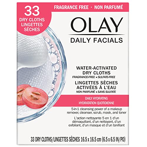 Oil Of Olay Daily Facials Normal & Dry Refill, 33 ct