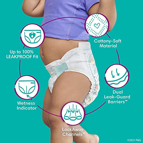 Diapers Size 5, 128 Count - Pampers Cruisers Disposable Baby Diapers, (Packaging May Vary)