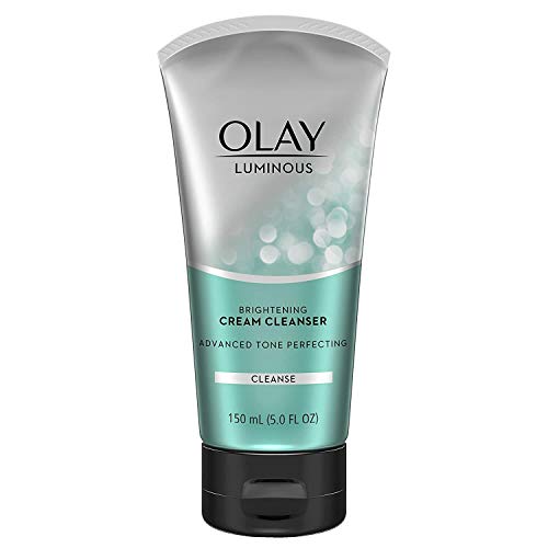 Facial Cleanser by Olay Luminous Brightening Cream Face Cleanser with Vitamin E, 5.0 Fluid Ounce (Pack of 3)