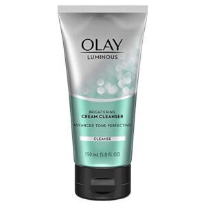 Facial Cleanser by Olay Luminous Brightening Cream Face Cleanser with Vitamin E, 5.0 Fluid Ounce (Pack of 3)