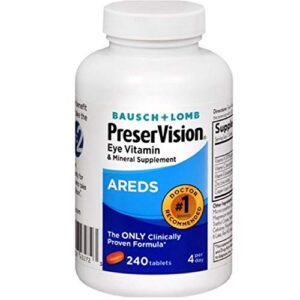 bausch & lomb preservision areds, 240 tablets (pack of 2)