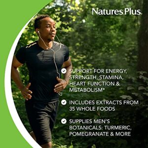 NaturesPlus Source of Life Garden Certified Organic Mens Once Daily Multivitamin - Pure, Natural Whole Food Ingredients - Energy Boost - 30 Vegan Tablets (30 Servings)