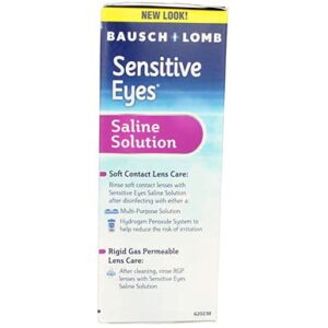 Bausch & Lomb Sensitive Eyes Plus Saline Solution 12 oz (Pack of 10)