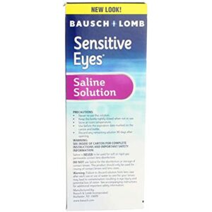 Bausch & Lomb Sensitive Eyes Plus Saline Solution 12 oz (Pack of 10)