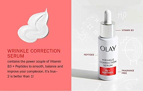 olay serums wrinkle correction serum B3 +peptides