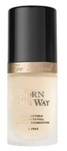 too faced born like this undetectable medium to full coverage foundation pearl 10