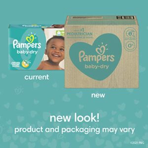 Diapers Size 2, 234 Count and Baby Wipes - Pampers Baby Dry Disposable Baby Diapers, ONE MONTH SUPPLY with Baby Wipes Sensitive 6X Pop-Top Packs, 336 Count (Packaging May Vary)