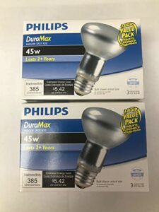 philips 223149 duramax 45-watt r20 indoor flood light bulb,incandescent, 3pk x2
