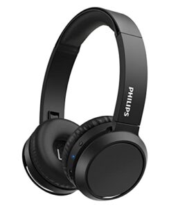 philips h4205 on-ear wireless headphones with 32mm drivers and bass boost on-demand, black