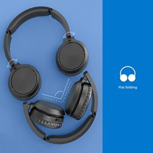 PHILIPS H4205 On-Ear Wireless Headphones with 32mm Drivers and BASS Boost on-Demand, Black