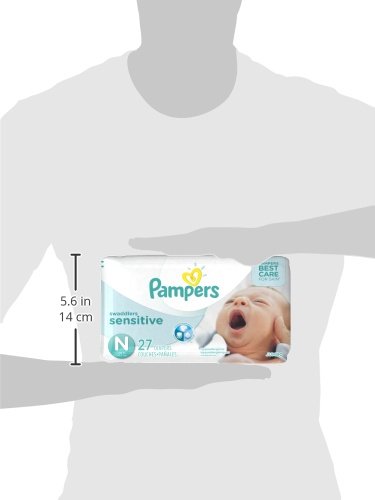 Pampers Swaddlers Sensitive Newborn Diapers Size 0, 27 Count