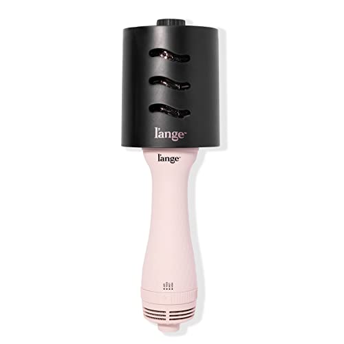 L'ANGE HAIR Le Volume 2-in-1 Titanium Brush Dryer Blush | 60MM Hot Air Blow Dryer Brush in One with Oval Barrel | Hair Styler for Smooth, Frizz-Free Results for All Hair Types