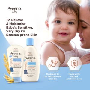 Aveeno Baby Eczema Therapy Moisturizing Cream, Natural Colloidal Oatmeal & Vitamin B5, Baby Eczema Cream for Dry, Itchy, Irritated Skin Due to Eczema, Paraben- & Steroid-Free, 5 fl. oz