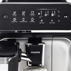 PHILIPS 3200 Series Fully Automatic Espresso Machine w/ LatteGo, Silver, EP3246/74