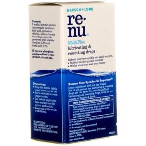 Bausch & Lomb ReNu MultiPlus Lubricating and Rewetting Drops 0.27 oz (Pack of 12)