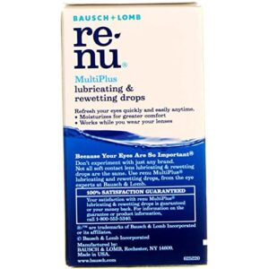 Bausch & Lomb ReNu MultiPlus Lubricating and Rewetting Drops 0.27 oz (Pack of 12)