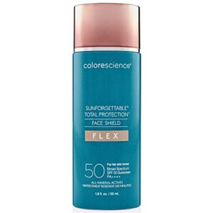 Colorescience Total Protection Face Shield Flex SPF 50, Zinc Oxide Formula, Fair, 1.8 fl. oz.