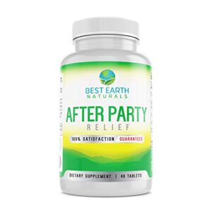 after party – with b vitamins, guarana seed extract, l-tyrosine and more for better mornings – 40 count